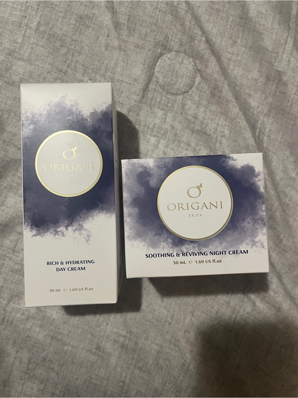 Origani ERDA Day & Night Cream Set 50 mL Each NEW Sealed Luxury Skincare